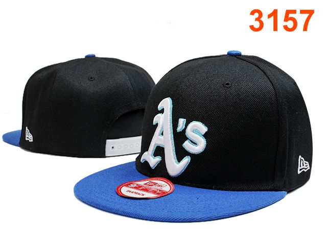 Oakland Athletics Black Snapback Hat PT 0701